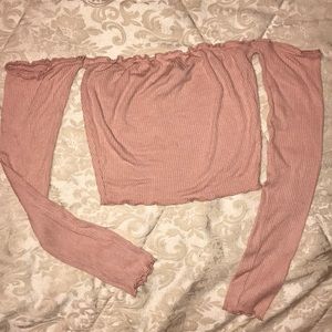 Off Shoulder Crop Top